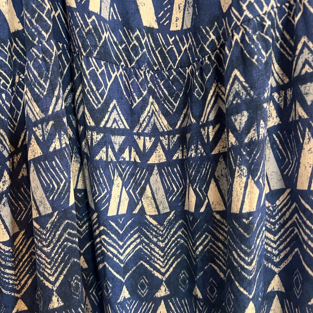 Knox Rose Women’s Maxi Dress Blue White size Large - Picture 10 of 11